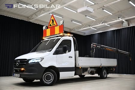 Mercedes-Benz Sprinter 316 CDI Chassi 7G+ 163HK Automat|Flak|Kranbil|GPS|Backkamera