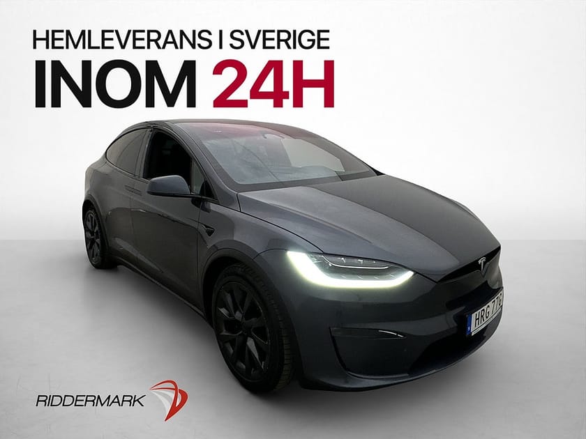 Bild 1 av Tesla Model X Plaid 1020hk Luft 6-Sits Yoke Dragkrok MOMS