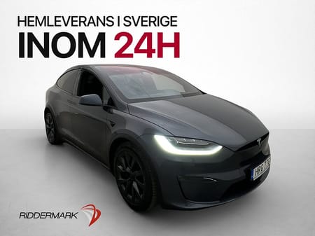 Tesla Model X Plaid 1020hk Luft 6-Sits Yoke Dragkrok MOMS