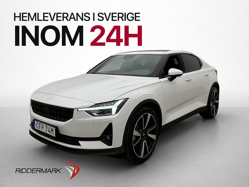 Bild 1 av Polestar 2 Long Range Dual Motor Plus Pano H/K 360° Drag