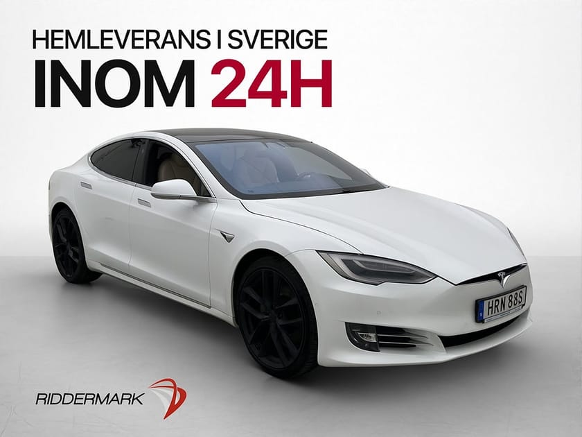 Bild 1 av Tesla Model S Long Range AWD 423hk Ljus interiör AP Pano