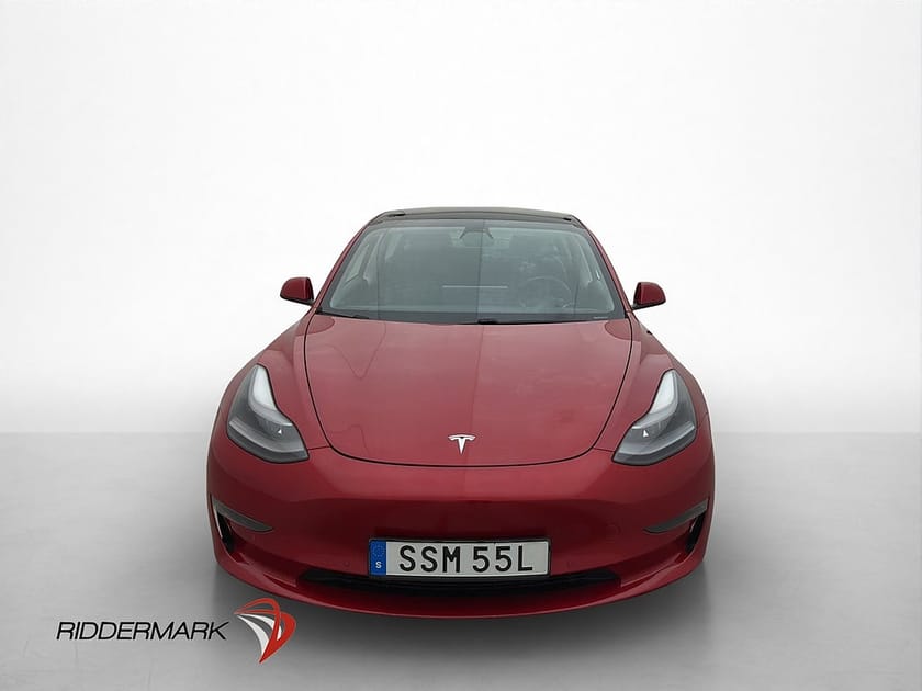 Bild 3 av Tesla Model 3 Long Range AWD Dragkrok Svensksåld Panorama