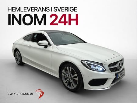 Mercedes-Benz C 250 Coupé AMG Line Pano HuD Kamera Halvskinn