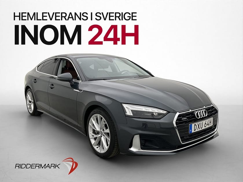 Bild 1 av Audi A5 Sportback 45 TFSI quattro Q 265hk Sport Cockpit Kamera Skinn