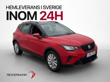 SEAT Arona 1.0 TSI 110hk Style P-sensorer Sätesvärme CarPlay