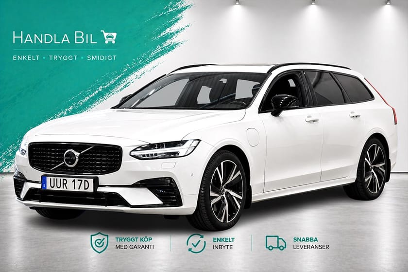 Bild 1 av Volvo V90 Recharge T6 AWD R-Design Pano Massage Drag Head-Up H/K