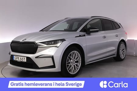 Škoda Enyaq iV 80x Skoda Sportline Drag Pano Elstol Kamera HUD Nav