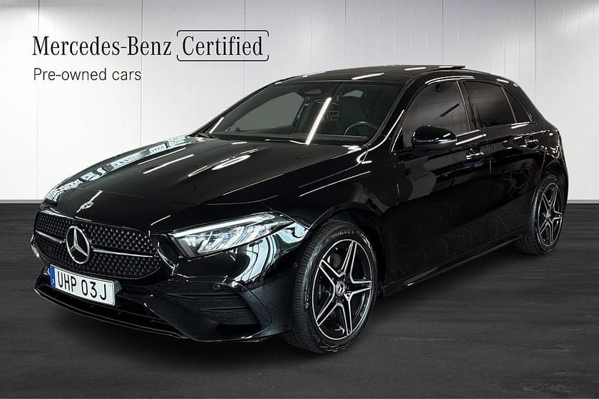 Bild 1 av Mercedes-Benz A 250 e 250e AMG Line Advanced Plus Pano Belysning Night Kamera