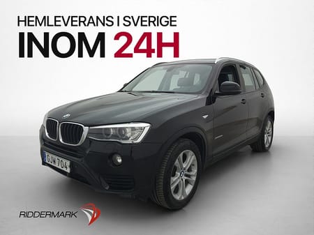 BMW X3 xDrive20d 190hk Dragkrok P-sensorer Bluetooth