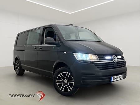 Volkswagen Transporter Kombi Dubbelhytt L2 Värm Drag B-Kamera Moms