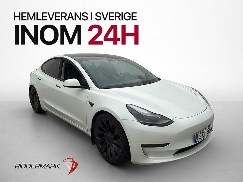Bild 1 av Tesla Model 3 Performance Autopilot P-Sensorer  Sv-Såld