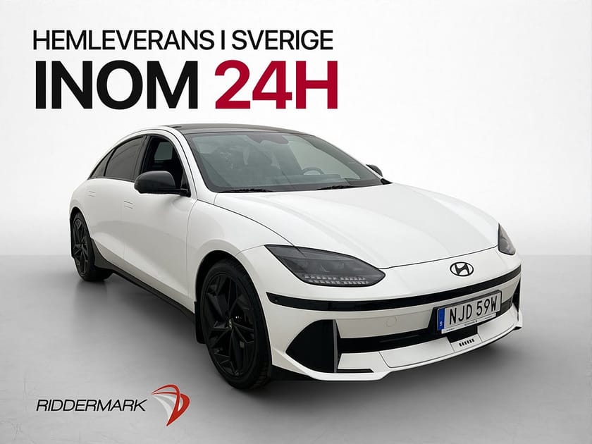 Bild 1 av Hyundai Ioniq 6 77.4 kWh AWD Pano 360° BOSE HUD Dragkrok
