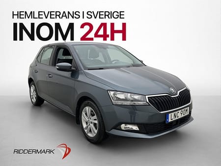 Škoda Fabia Skoda 1.0 Style Sensorer 0.49 l/mil 360kr skatt Nyserv