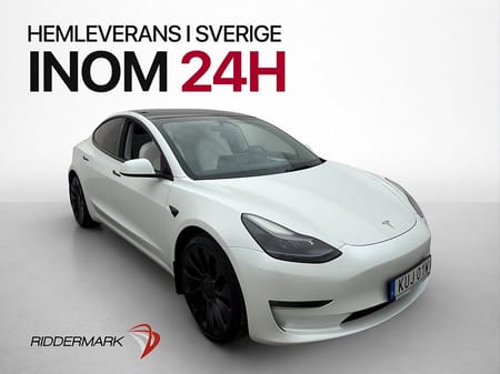 Tesla Model 3 Performance AWD AP Pano Kamera Ljus-Interiör