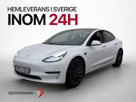 Tesla Model 3 Performance Autopilot MOMS Svensksåld