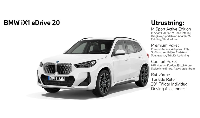 Bild 1 av BMW iX1 eDrive20 eDrive 20 / M Sport *Privatleasing-Kampanj*