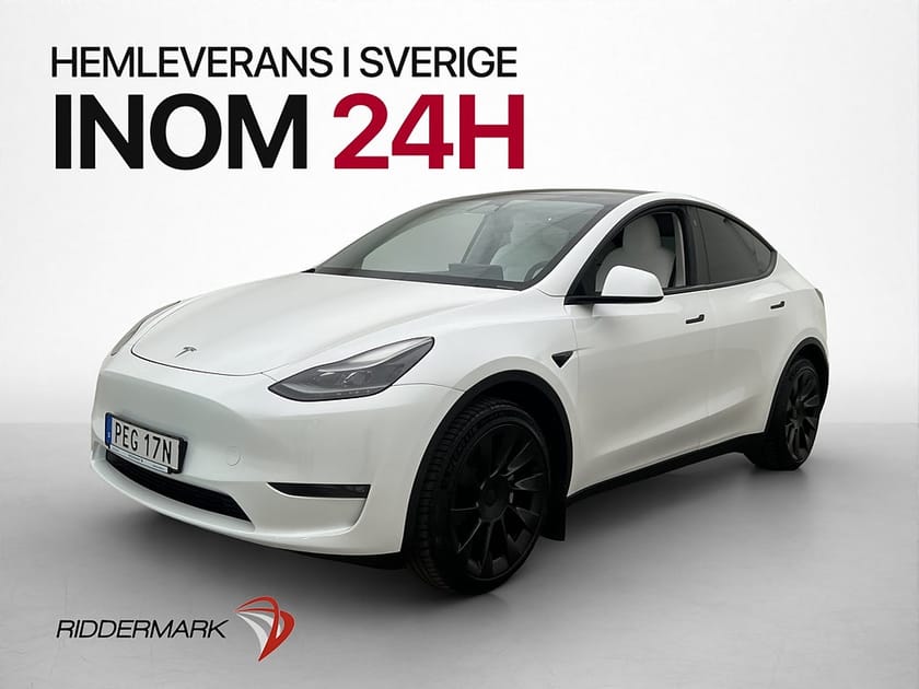 Bild 1 av Tesla Model Y Long Range AWD Ljus interiör Drag Autopilot