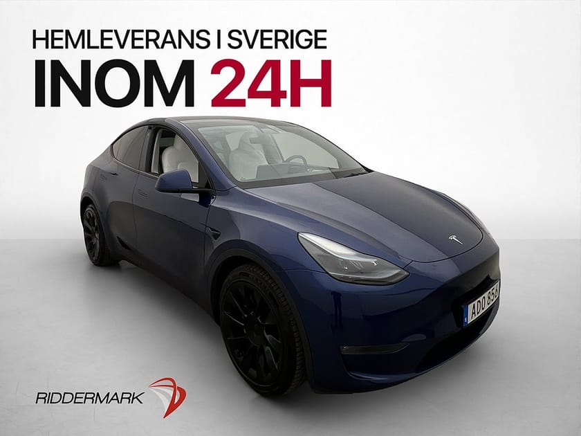 Bild 1 av Tesla Model Y Long Range AWD Ljus Interiör Drag Pano Moms AP