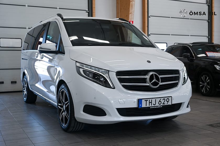 Bild 3 av Mercedes-Benz V 250d 4MATIC 3.2t Avantgarde 8-SITS/LÅNG/SKINN/KAMERA/VÄRMARE