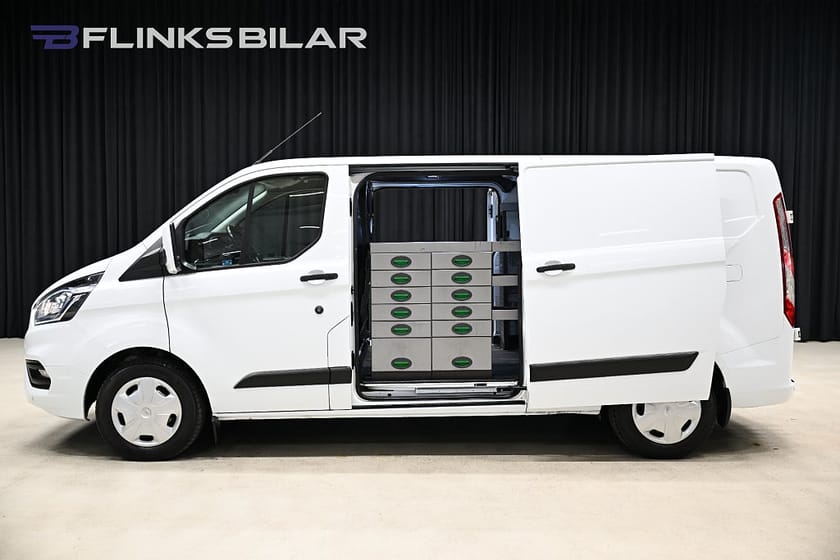 Bild 2 av Ford Transit Custom 340 130HK L2 Inredd|Dubeldörr|NyKamrem|Leasbar|SeUtr