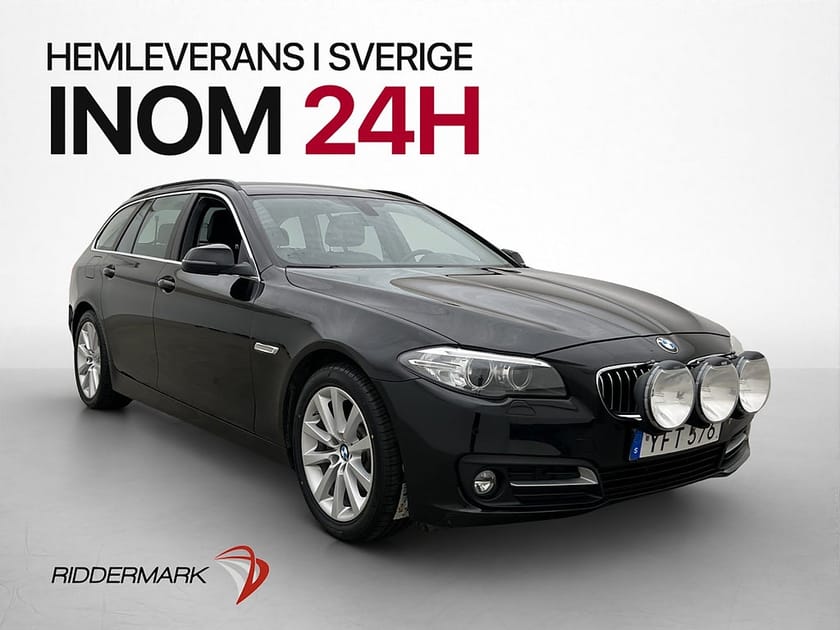 Bild 1 av BMW 520d Touring 520 190hk Skinn Drag Extraljus Bluetooth