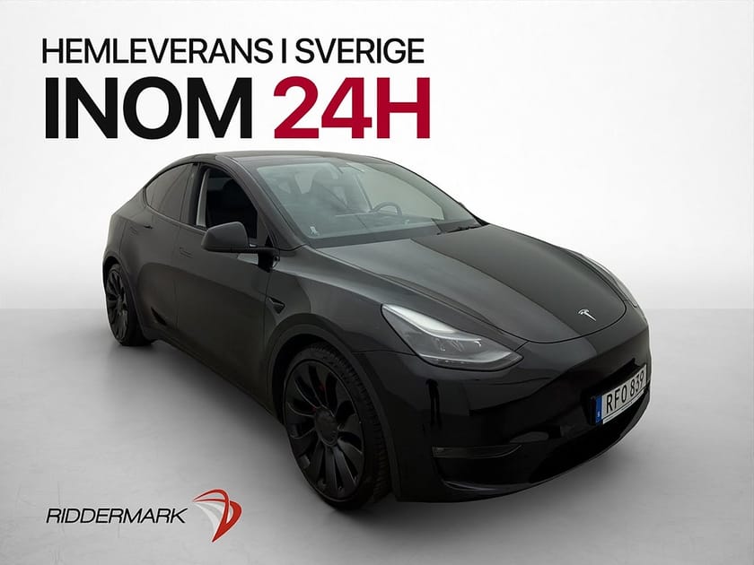 Bild 1 av Tesla Model Y Performance MOMS Drag HW3 Sensorer Matrix Värm