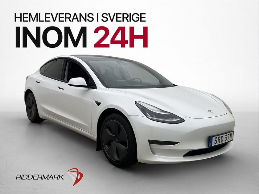 Bild 1 av Tesla Model 3 Long Range AWD Autopilot Pano Svenskåld Navi