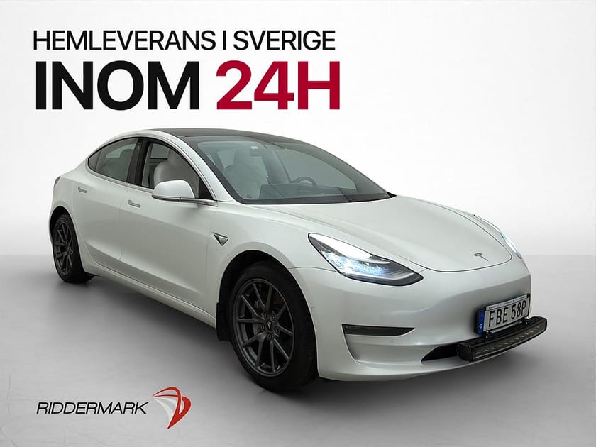 Bild 1 av Tesla Model 3 Long Range AWD Autopilot Drag Ljus interiör
