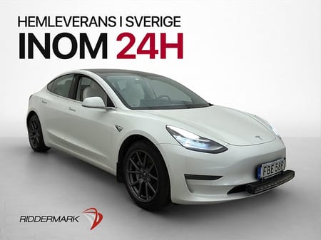 Tesla Model 3 Long Range AWD Autopilot Drag Ljus interiör