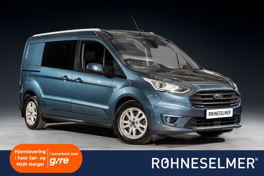 Bilde 1 av Ford Transit Connect 240 LWB Connect/R.kam/Krok/Automat/3 seter!