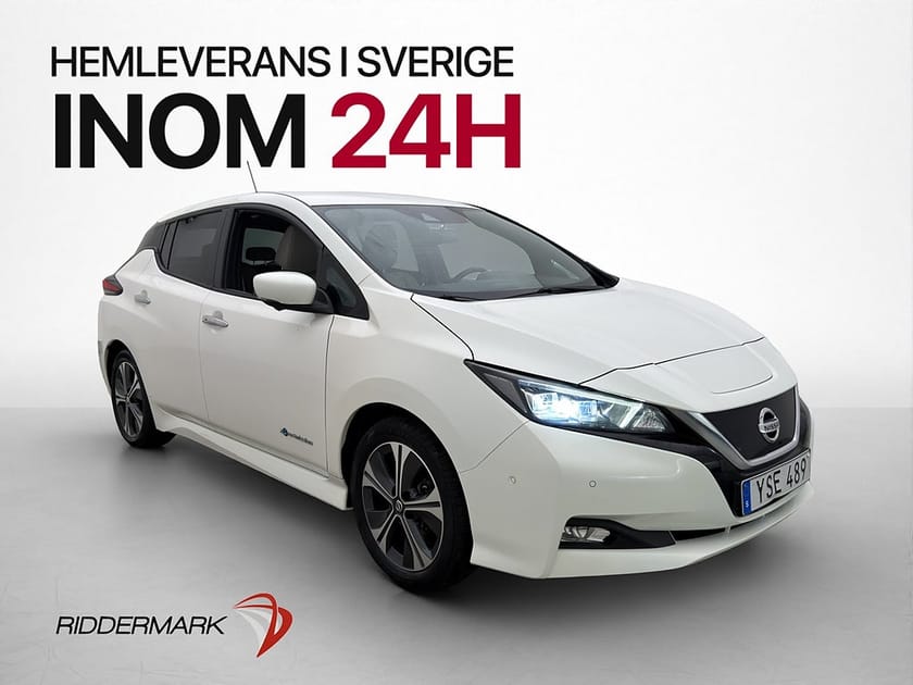 Bild 1 av Nissan Leaf 150hk Tekna BOSE 360° Navi Halvskinn Rattvärme