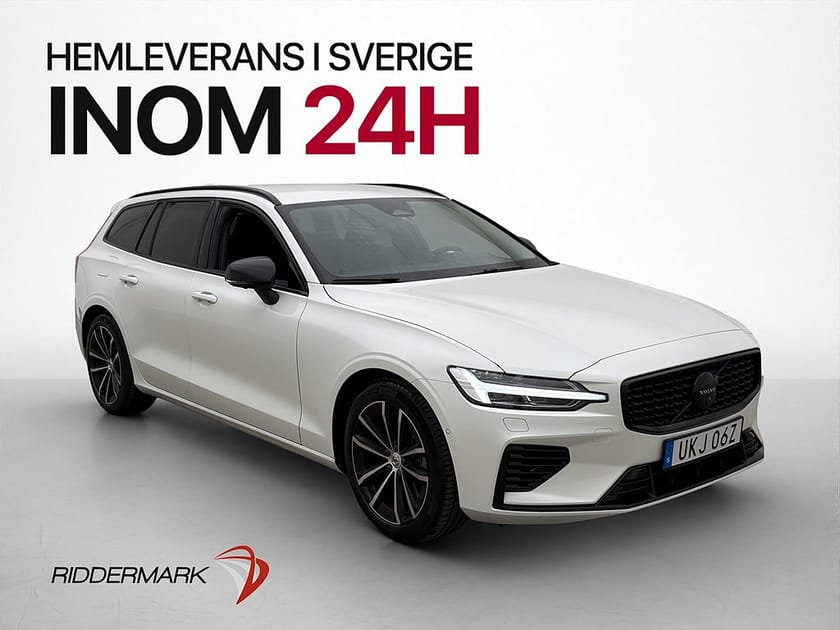 Bild 1 av Volvo V60 Plug-In Hybrid AWD Plus Dark H/K Skinn Drag Värmar