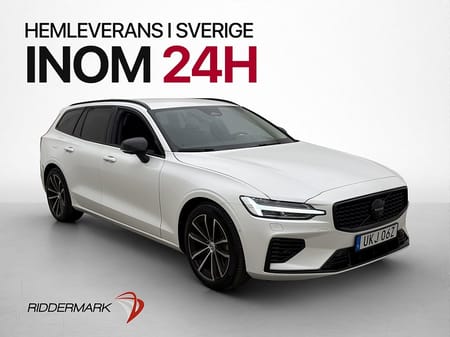 Volvo V60 Plug-In Hybrid AWD Plus Dark H/K Skinn Drag Värmar