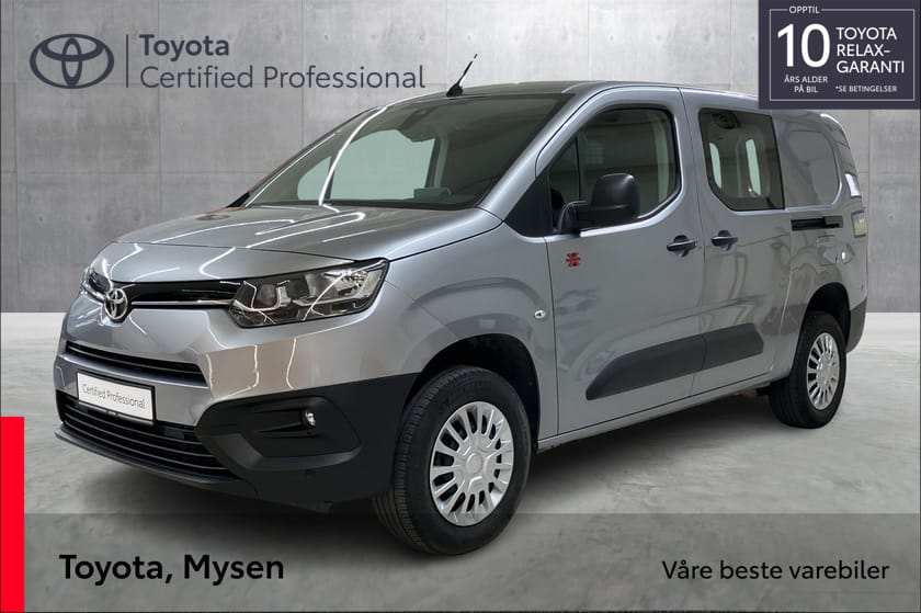 Bilde 1 av Toyota ProAce City 1.5D 130hk, 4X4, Lang (L2) 2 skyvedører - Comfort