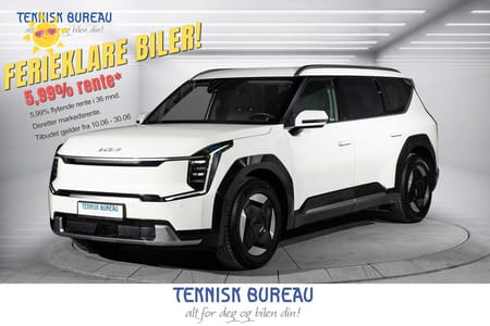 Kia EV9 AWD Exclusive Skinn, Meridian HiFi, 505 WLTP, 7 seter