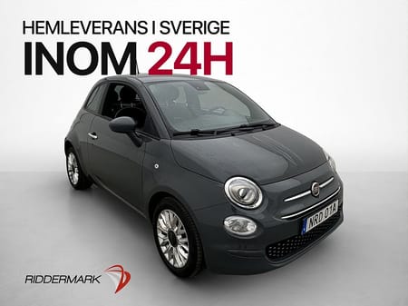 Fiat 500 Hybrid 70hk Lounge P-Sensorer CarPlay Farthållare