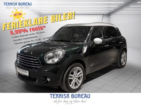 MINI Countryman Cooper D ALL4 4x4 | AUT | 2 EIERE | DEFA | DAB + | NY SERVICE OG EU