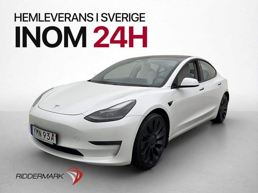 Bild 4 av Tesla Model 3 Performance AWD Ljus interiör AP Pano MOMS