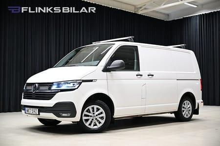 Volkswagen Transporter 4Motion 150HK Servicebil|Nedlackad|LED|Dubbeldörr|SeUtr