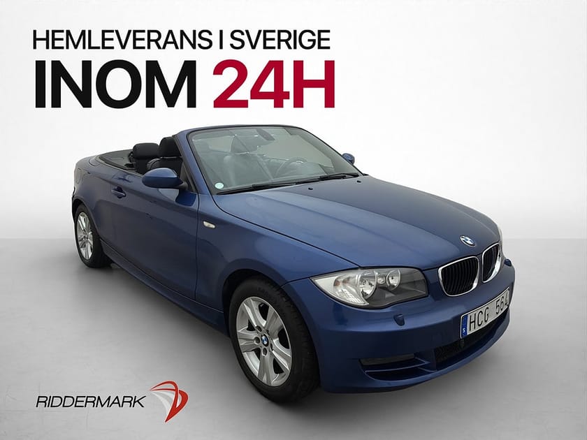 Bild 3 av BMW 118i Convertible 118 143hk Advantage M-Värmare Halvskinn