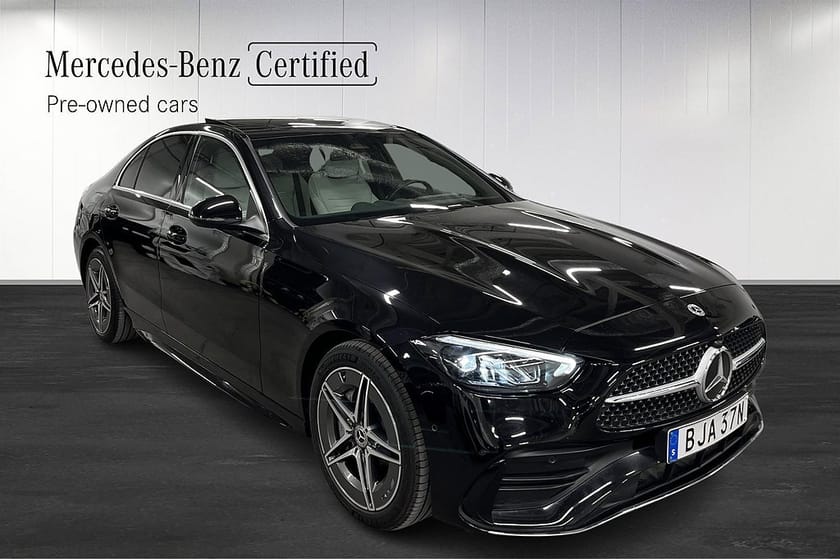 Bild 2 av Mercedes-Benz C 300 e C300 AMG Line BURMESTER/PANO/BACKKAMERA/ADAPTIV FARTHÅLLARE