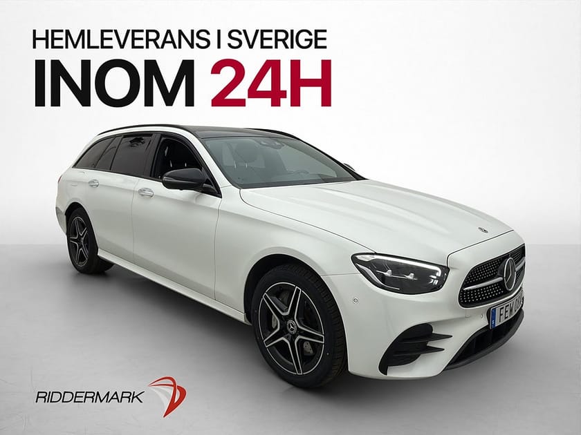 Bild 1 av Mercedes-Benz E 300 T de 4MATIC E300 4M AMG Wide Pano 360° Burm Värmare