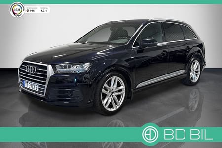Audi Q7 3.0 TDI 272HK S-LINE 7-SITS MATRIX KAMPANJ 3,95% RÄNTA