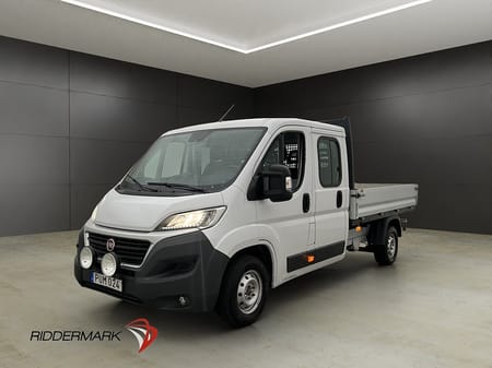 Fiat Ducato Chassi Double Cab Dubbelhytt FLAKBIL Värm 7-Sits Farthållare Moms