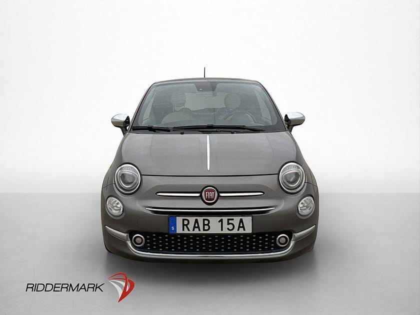 Bild 2 av Fiat 500 Hybrid Lounge Taklucka Halvskinn CarPlay Låg skatt