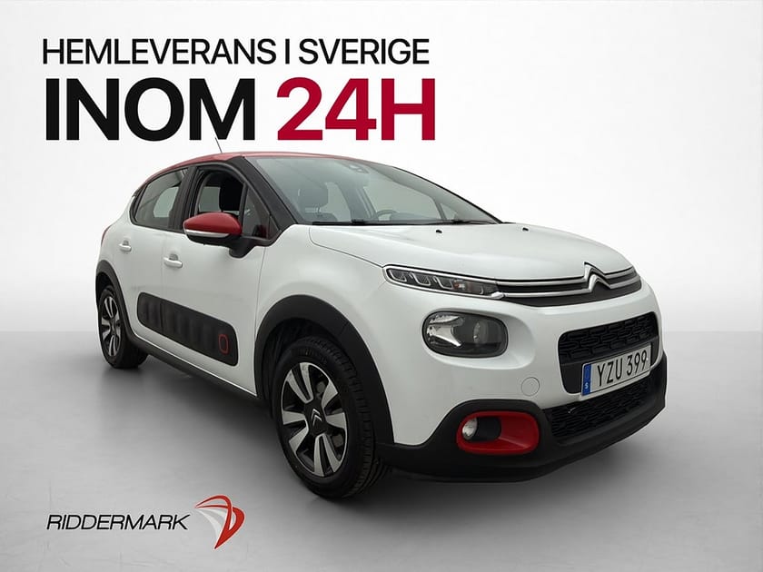 Bild 1 av Citroën C3 1.2 PureTech 82hk 2-Brukare Sensorer Farthållare