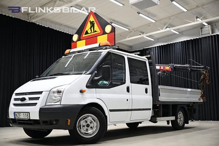 Ford Transit T350 Chassis Dubbelhytt 2.2 TDCi 125HK AWD Flak|Kranbil|Maxilift|Lyfter-1760kg