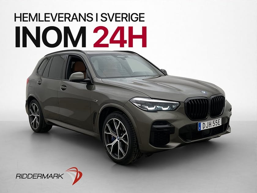 Bild 1 av BMW X5 xDrive45e iPerformance M Sport Luft Drag Pano 360° HUD Skinn