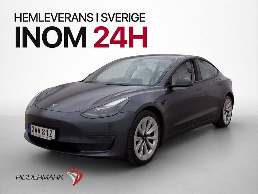 Bild 3 av Tesla Model 3 Long Range AWD Ljus Interiör Värm Svensksåld