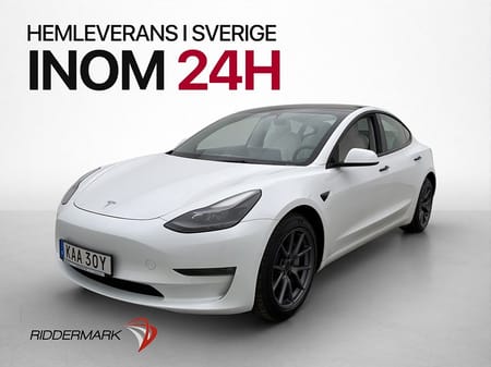 Tesla Model 3 Long Range AWD Dragkrok Ljus interiör AP
